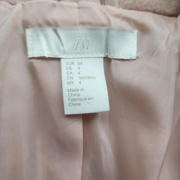 H&M Light Pink Lined Jacket - Picture 2 of 3
